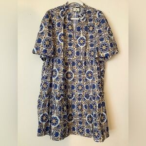 TUCKERNUCK Crawford Tiered Mini Dress Size XXL